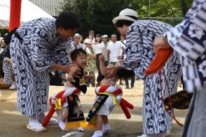 豆力士が「熱戦」　茨城・潮来で延方相撲