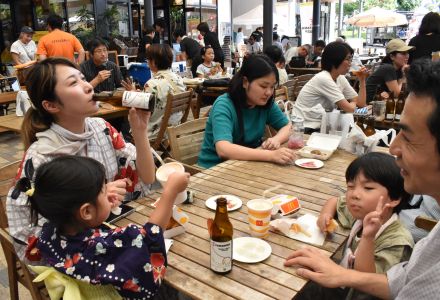 クラフトビール「京TANABEER」初めて販売　「ゴールデンメロン」を使って