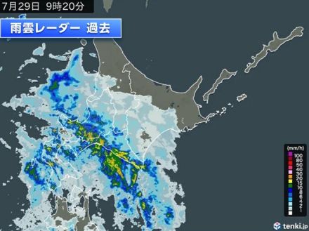 北海道で1時間に20ミリ以上の強雨　明日30日にかけ北海道と東北の日本海側で大雨