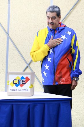 ベネズエラ大統領選が投開票　強権現職マドゥロ氏、3選狙う