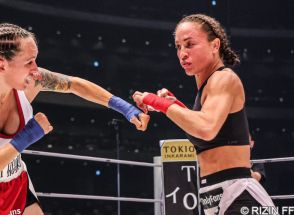 【超RIZIN】“胸ポロ騒動”美女エマリー、パンチで相手の“鼻が骨折！”そのKOに海外も衝撃！