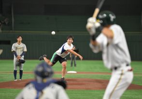 ＜都市対抗野球2024＞夢のマウンド　元王子で競輪選手の宮下一歩さん始球式　都市対抗