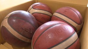 琉球キングス　1年間使った練習ボール48個を地元の中学校に贈る