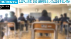 全国学力調査 SNSや動画の視聴時間が長いほど正答率が低い傾向続く