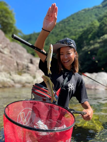 【高難度】キャリア10年の釣り女子がハマる「鮎の友釣り」。炊き込みご飯、フリット……料理法も紹介