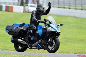 【量産2輪メーカー、世界初!!】 カワサキの水素バイクが鈴鹿8耐でデモラン