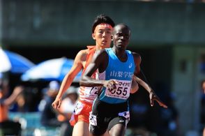 【陸上】男子1500mフェリックス・ムティアニが3分40秒66で快勝 佐久長聖の濵口大和、佐々木哲が2、3位／福岡IH