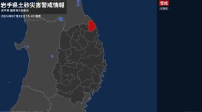 【土砂災害警戒情報】岩手県・洋野町に発表