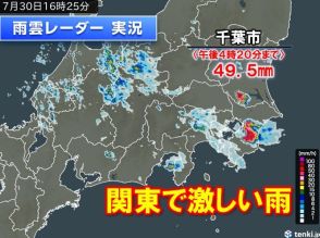 関東で激しい雨　道路冠水など注意　明日31日も局地的雷雨と朝から猛烈な暑さ