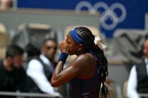 ガウフが3回戦敗退、涙でビデオ判定導入訴え パリ五輪テニス女子
