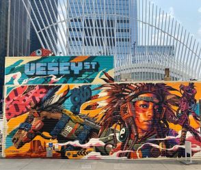 世界的アーティストDRAGON76の巨大壁面アート が福岡に登場 ― 制作の様子も公開