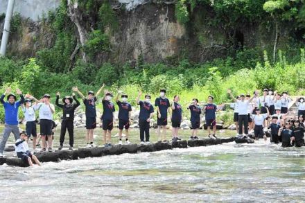 川と街つなぐ、魅力広がる　菊池市迫間川　市と国が通路や芝生広場整備