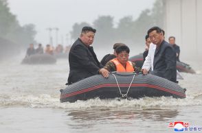 北朝鮮で記録的豪雨と洪水 金総書記が被災地視察