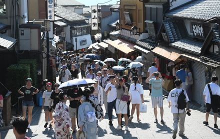 【速報】京都市、あす8月1日は39度予想　熱中症警戒アラート、史上最高気温の可能性も