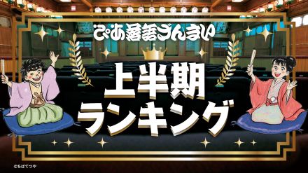 「ぴあ落語ざんまい」上半期視聴回数ランキング発表