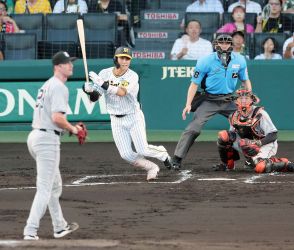 【阪神】初回に４点先取　野口恭佑が押し出し四球→木浪聖也が２点打→及川雅貴がプロ初安打の適時打