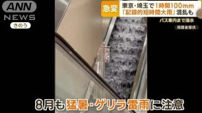 「記録的短時間大雨」東京・埼玉で1時間100mm 混乱も…　8月も猛暑・ゲリラ雷雨に注意