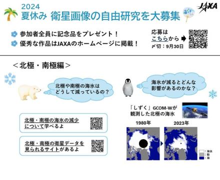 【夏休み2024】JAXA「衛星画像を使った自由研究」募集