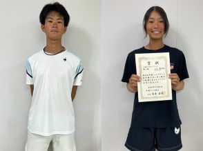 16歳以下シングルスは稗田光（岡山／関西高校）と上方璃咲（山口／野田学園高校）が優勝、上方は単複2冠 [第42回中国ジュニアテニス選手権大会]