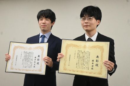 藤井聡太７冠　パリ五輪「すばらしいパフォーマンスは励み」　関西囲碁将棋記者クラブ賞表彰式　