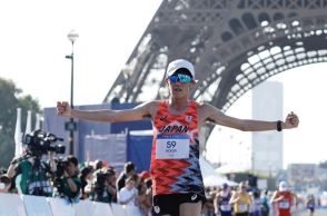 【パリ五輪】初出場の古賀友太が男子20km競歩で8位入賞「気持ちだけ切らさないようにして出しきれました」