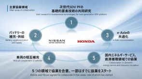 日産・ホンダが次世代SDVやバッテリ領域などで協業強化