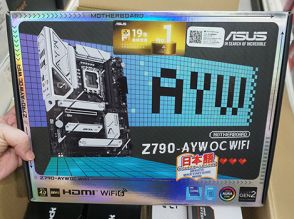 第14世代Coreマザー「Z790-AYW OC WIFI」がASUSから、メモリスロットは2本