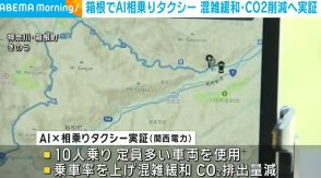 箱根でAI相乗りタクシー 混雑緩和・二酸化炭素削減へ実証