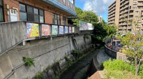 保育園近くの水路に男性転落