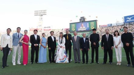 吉田義男にバース　“大ちゃんフィーバー”の荒木大輔にモデルのアンミカらが勢ぞろい【甲子園100周年】