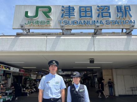 JR津田沼駅、習志野市の市制施行70周年祝う　宮本市長のアナウンスも