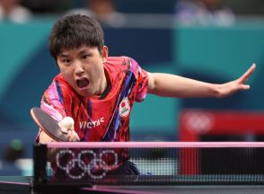 張本智和は中国勢からの金星ならず「４年後は格上としてコートに」　卓球男子シングルス