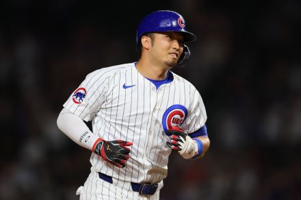 カブス・鈴木誠也、自己最長140メートルの16号勝ち越しソロ　MLB通算50号で好投の今永昇太を援護