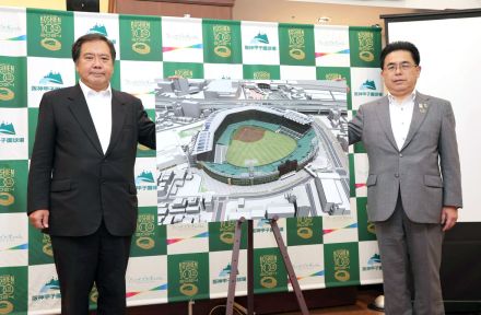 【阪神】甲子園の銀傘をアルプス席まで拡張の計画内容発表…竣工２０２８年３月、工事費は約１５０億円