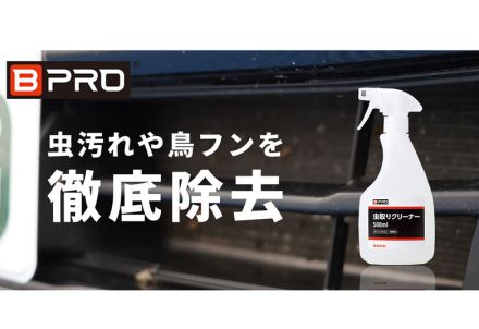 お盆前にこびりついた虫や鳥のフンを徹底除去、ビープロ「虫取りクリーナー」発売