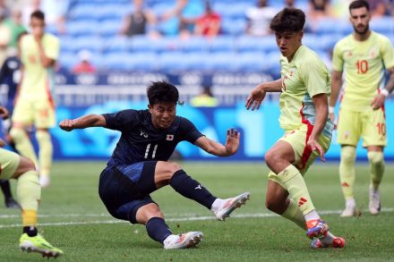 男子サッカー　日本は0-3でスペインに敗れベスト8で敗退。細谷の同点弾はVAR判定で幻のゴールに【パリ五輪】