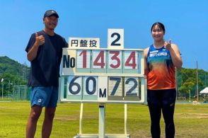 【陸上】女子円盤投・郡菜々佳が60m72の日本新!! 日本人初の60m超え！ 自身の記録を5年ぶりに更新