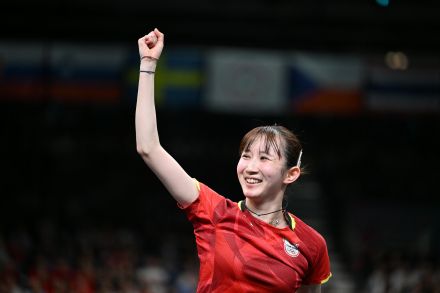 夢かなえた早田ひな、女子シングルスで悲願の銅メダル　左腕の負傷にも負けず、韓国・申裕斌を撃破、エースが日本勢2大会連続の表彰台死守【パリ五輪】