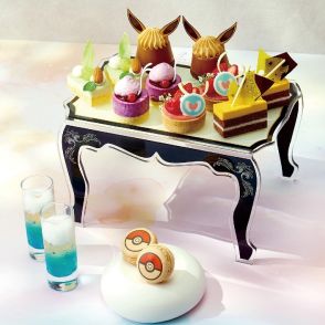 ポケモンの“イーブイ”をモチーフにしたアフタヌーンティーが登場　個性と愛らしさをカラフルに表現したスイーツ＆セイボリー