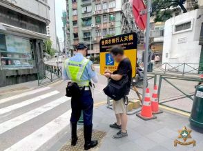 マカオ、週次の歩行者による道路横断違反の検挙数は139件…3週連続減も依然3桁