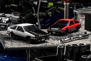 『京商』のファーストミニッツシリーズから大人気“トヨタ トレノAE86”カーボンボンネット仕様が登場!