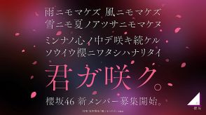 櫻坂46、新メンバーオーディション開催決定　オーディションティザー映像も公開