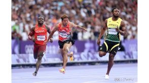 【速報】パリ五輪　陸上男子100m準決勝　サニブラウン・ハキームは3組4位、自己ベストの9秒96も決勝進出ならず