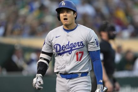 大谷翔平、デビューを飾った球場での“ラストゲーム”は４打数無安打。ドジャースはアスレティックスに辛勝してカード勝ち越し