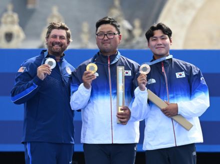 【パリ五輪】韓国アーチェリー全種目制覇…キム・ウジン、４.９ミリ差で歴史的偉業