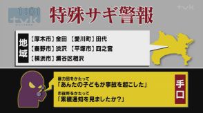 【特殊詐欺警報】8月5日午前11時半現在