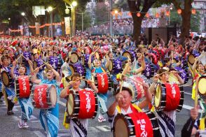 のべ２万５０００人が盛岡の夏彩る　「盛岡さんさ踊り」