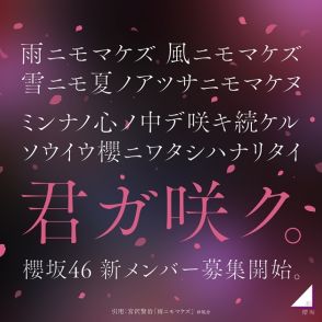 櫻坂46＆日向坂46、新メンバーオーディション開催を同時発表　両グループ併願も可能に