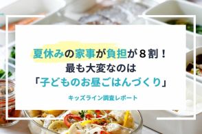 「夏休みは家事負担が増える」82.9％の保護者が回答！1番大変なのは「子どものお昼ごはんづくり」の声