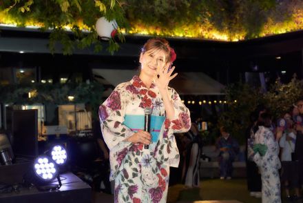 南野陽子、KEITAMARUYAMAの「おしゃれ盆踊り」で浴衣姿で「吐息でネット」披露